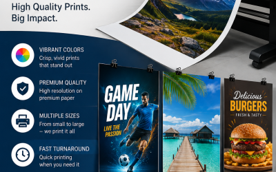 Choosing Poster Printing Services Santa Monica CA for High-Quality Custom Designs